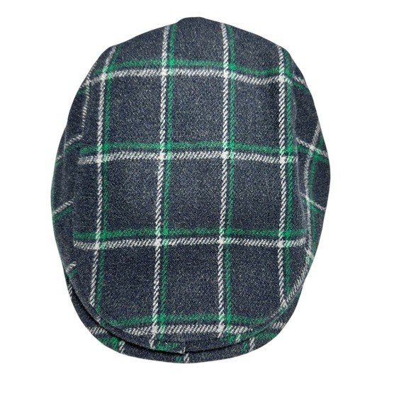 Boston Scally Co The Éire Blarney Stone Scally Cap XS Gray Green Plaid Flat Hat - Picture 1 of 8